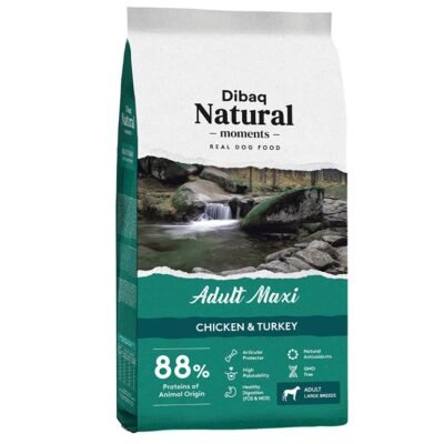 Dibaq Natural Moments Real Dog Food Adult Maxi Chicken Turkey