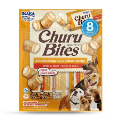 Inaba Churu Bites Chicken Recipe Wraps Chicken Recipe Dog Treat 96 gm