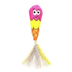 Goofy Tails Food Buddies Ice-Cream Plush Rattle Toy for Cats and Kittens Above 6 Months