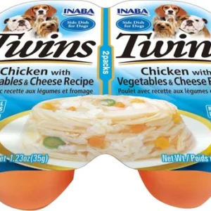 Inaba Grain Free Twins Chicken With Vegetable & Cheese Recipe Treat For Dogs 70g