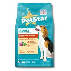 Mankinds PetStar Adult Chicken & Wheat Flavour Adult Dry Dog Food 1kg