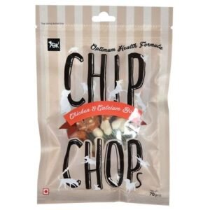 Chip Chops Dog Treats - Chicken & Calcium Bone, 70 g