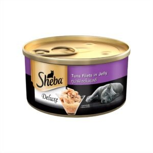 Sheba Deluxe Premium Wet Cat Food, Pure Tuna Filets in Jelly, 85g Can