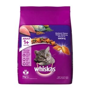 Whiskas Adult (+1 year) Mackerel Flavour Dry Cat Food