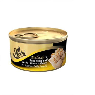 Sheba Premium Tuna & Prawns in Gravy Wet Cat Food 85gm