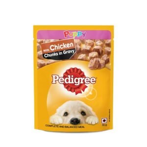 Pedigree Puppy Wet Dog Food Complete and Balanced Meal with Chicken Chunks in Gravy 70gm