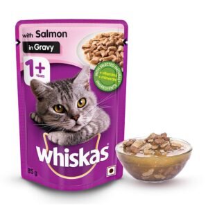 Whiskas Salmon In Gravy - Adult Cat food Wet Meal 85gm