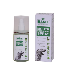 Basil Mouth Freshening Spray for Dogs, Spearmint, 130 g