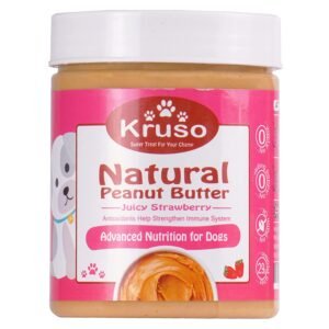 Kruso Natural Peanut Butter-Juicy Strawberry, Advance Nutrition for Dogs, 425 gm