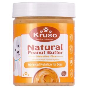 Kruso Natural Peanut Butter Puppy Food-Digestive Flax, Advance Nutrition for Dogs | Dog Supplement 425gm