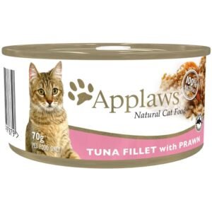 Applaws Tuna Fillet and Prawns Tinned Cat Wet Food 70gm
