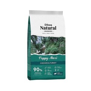 Dibaq Natural Moments Real Dog Food Puppy Maxi Chicken &  Turkey for Puppy Large Breeds Dog Food