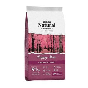 Dibaq Natural Moments Real Dog Food Puppy Mini Chicken &  Turkey for Puppy Small Breeds Dog Food