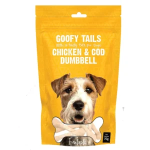 Goofy Tails Chicken and COD Dumbell Dog Treats 70gm