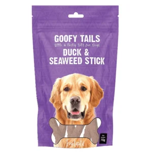 Goofy Tails Duck & Seaweed Stick Dog Treats- 70gm