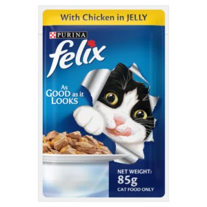 Purina Felix Chicken with Jelly Adult Cat Wet Food  85gm