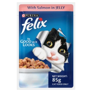 Purina Felix Salmon with Jelly Adult Cat Wet Food 85gm
