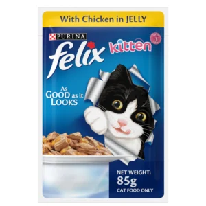 Purina Felix Chicken with Jelly Kitten Wet Food 85gm