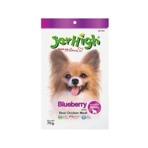 JerHigh Blueberry Stick Dog Treats with Real Chicken Meat - 70 g