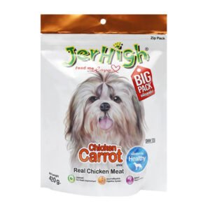 JerHigh Carrot Stick Dog Treat with Real Chicken Meat 420g