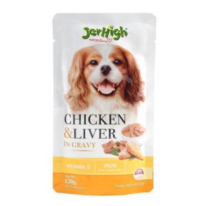 JerHigh Chicken & Liver in Gravy Wet Dog Food - 120 g