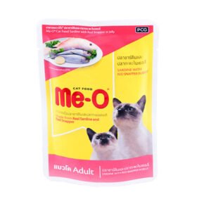 Me-O Wet Cat Food Sardine with Red Snapper - 80 g