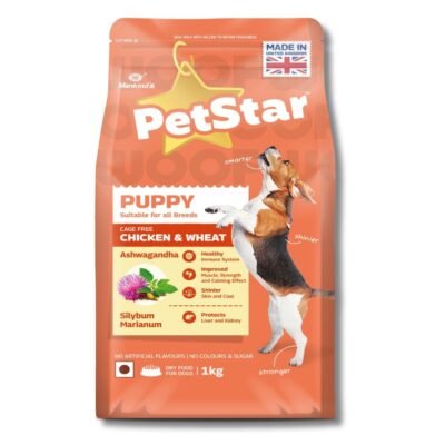 Mankinds PetStar (High Protein) Chicken and Wheat Flavour Puppy Dry Dog Food 1kg