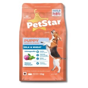 Mankinds PetStar Puppy Milk and Wheat Flavours Puppy Dry Dog Food 1kg