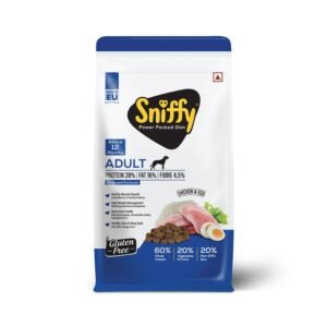 Sniffy Adult, Real Chicken and Egg, Gluten Free Food for Dogs 10Kg