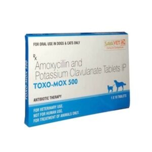 Savavet Toxo-mox 500 Antibiotic for dogs and cats(10 tabs)