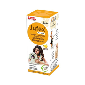 AIMIL Jufex Pet Liquid | Herbal Therapy for Tough Cough Management for Dogs & Cats |200ml