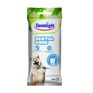 Gnawlers Dentalight Small Dental Veg Bone Dog Treat 12piece