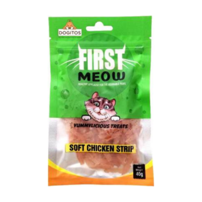 First Meow Healthy Chicken Strip Cat Treats 40gm