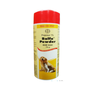 Bolfo Powder For Tick And Flea Control On Dogs And Cats 75 Gm