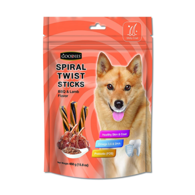 Goodies Spiral Twist Sticks Bbq & Flavour 450gm