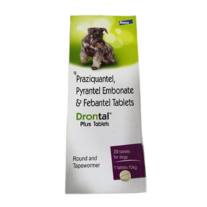 Praziquantel Pyrantel Embonate Febantel Tablets Drontal Plus Single Tablets