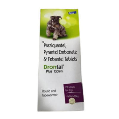 Praziquantel Pyrantel Embonate Febantel Tablets Drontal Plus Single Tablets