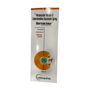 Vetoquinol DERMICHLOR MEDICATED TOPICAL SPRAY -100ml For Dogs