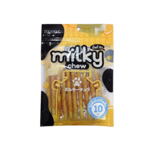 Dogaholic Pet Treats Milky Chew Cheese & Chicken Sticks Style 10 Pieces