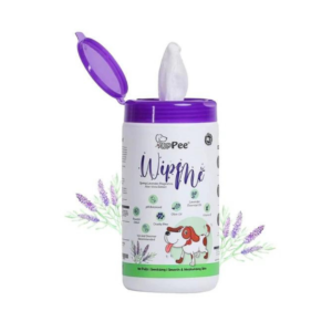 PupPee Wipe Me Anti-Bacterial Cleansing & Deodorising Wet Wipe​s for Dogs & Cats Made with Lavender Essential,Vitamin E & Olive Oil