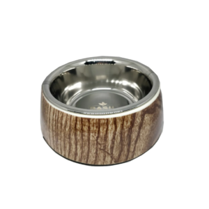 Basil Bowl Melamine Printed, Wooden - for Cats and Dogs