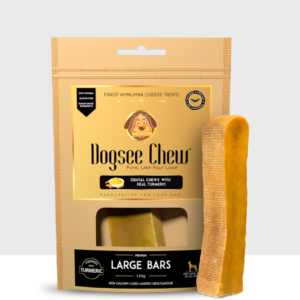 Dogsee Chew Turmeric Large Bars: Long-Lasting Dental Chews For Large Dogs 130gm