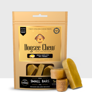 Dogsee chew Turmeric Small Bars: Long-Lasting Dental Chews for Small Dogs 100gm
