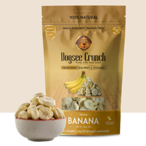 Dogsee Crunch Banana: Freeze-Dried Banana Dog Treats 50gm