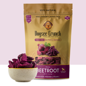 Dogsee Crunch Beetroot: Freeze-Dried Beet Dog Treats 30gm