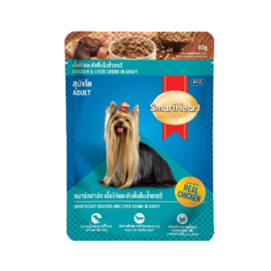 SmartHeart Chicken & Liver Chunks In Gravy Adult Wet Dog Food