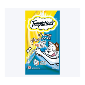Temptations Creamy Purrrr-ee Cat Treats, Chicken & Tuna Flavors - 48 g