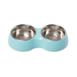 Basil Double Melamine Bowl Dinner Set - Blue