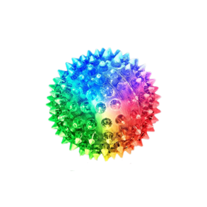 Elastic Spike Ball with LED flash light & Sound Multicolor