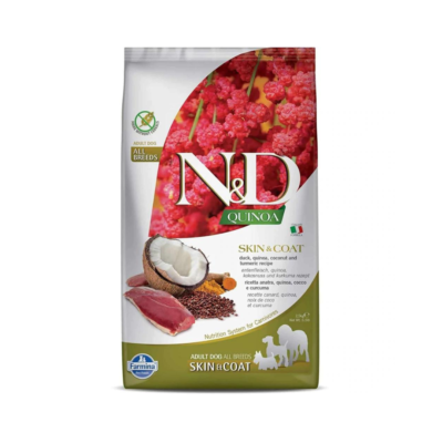 Farmina N&D Quinoa (Skin & Coat) Duck, Coconut & Turmeric All Breed Adult Dry Dog Food
